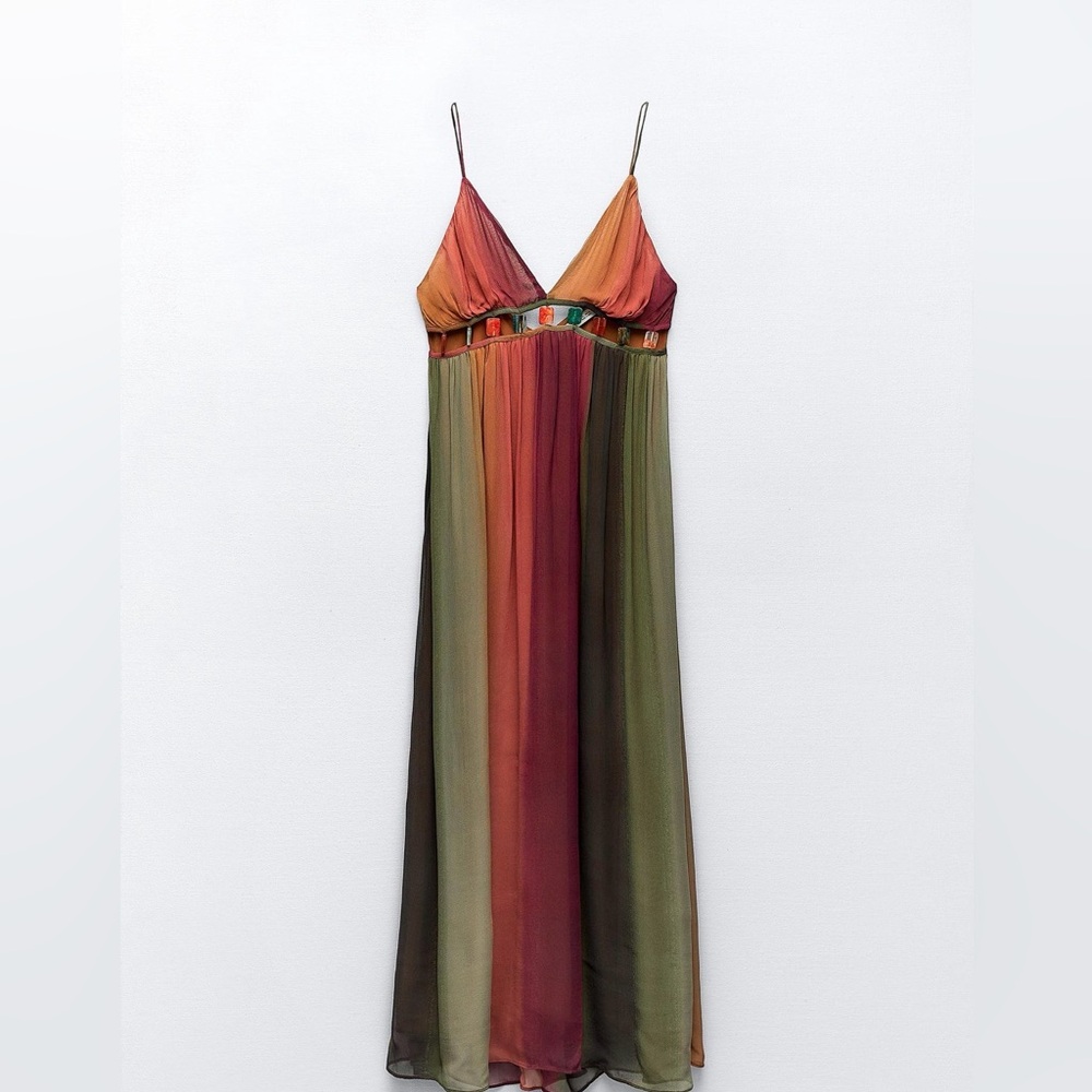 Zara beaded midi dress